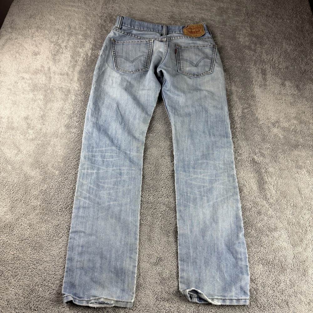 Levis 511 Slim Fit Skinny Jeans Mens 29x32 Blue Light Wash Low Rise - Picture 9 of 16